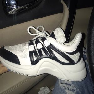 black and white sneakers